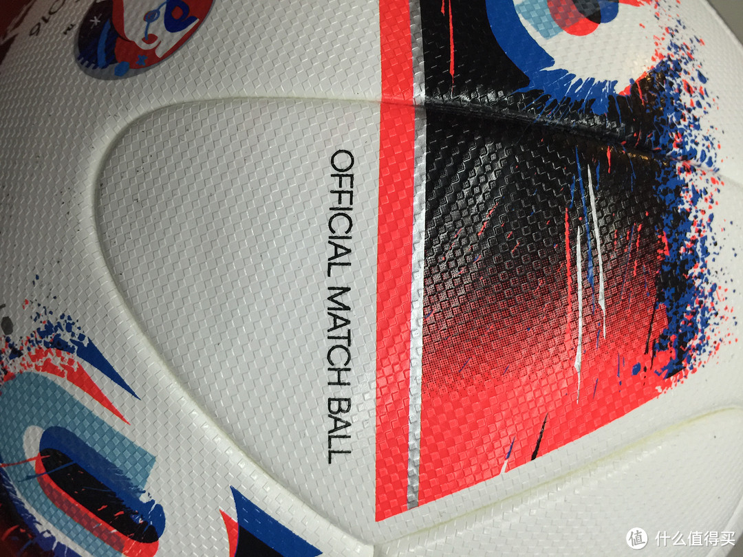 #本站首晒# 球难看，球好看：ADIDAS 阿迪达斯 EURO 16 FRACAS 欧洲杯比赛用球